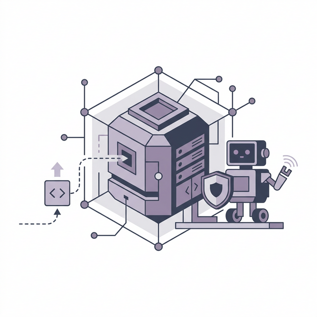 极简 2D 矢量平面设计：一个受机器人保护的 MCP Server 包上传入核心数据库